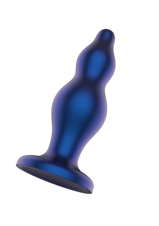 The Striker Butt Plug - Silicone Anal Plug with Flared Base - Blue