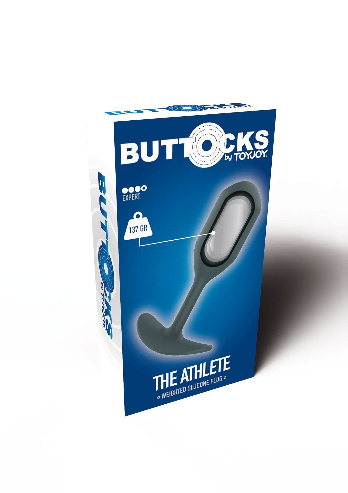 The Athlete Weighted Plug - 12cm Silicone, 230g Weight - Grey