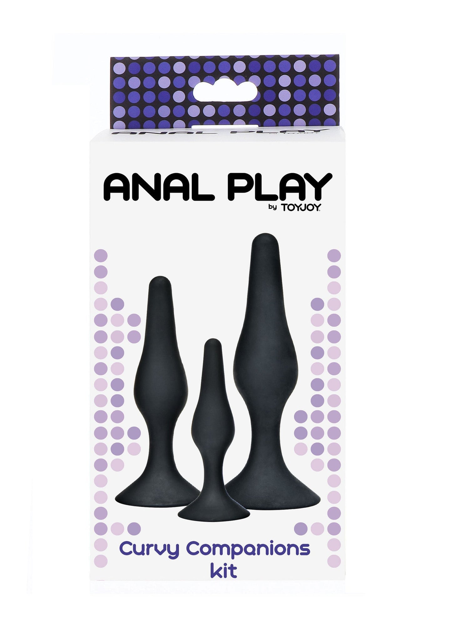 Curvy Companions Kit 3 pcs - Beginner Anal Plug Set, 3 Sizes - Black