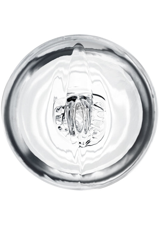 Clear Shot Double Masturbator - Dual-Sided with Hard Case - Clear