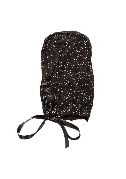 Full Hooded Cover - Sensory Deprivation Hood with Mesh & Lace - Black