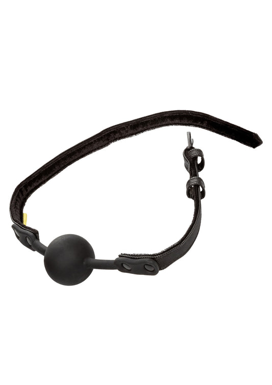 Boundless Ball Gag - Adjustable Vegan Leather Gag - Black