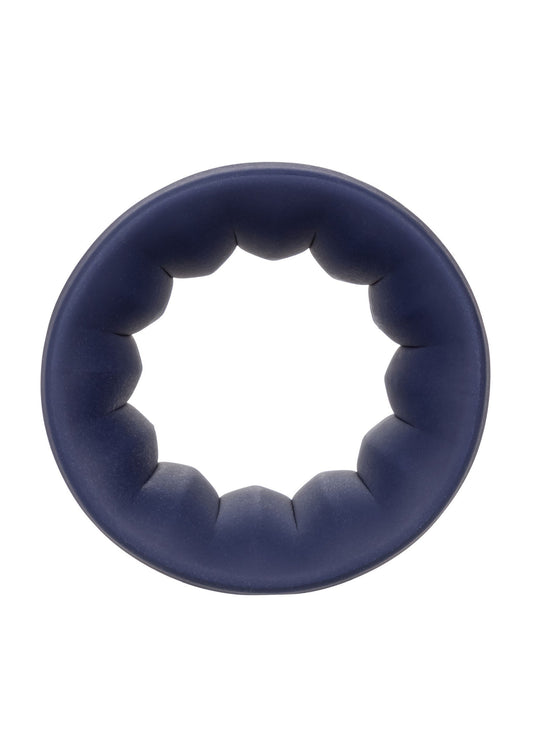 Viceroy Reverse Stamina Ring - Reversible Silicone Cock Ring - Blue