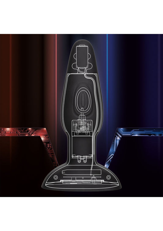 Bionic Dual Pulsating Probe - Dual Motor Anal Vibrator, Premium - Black