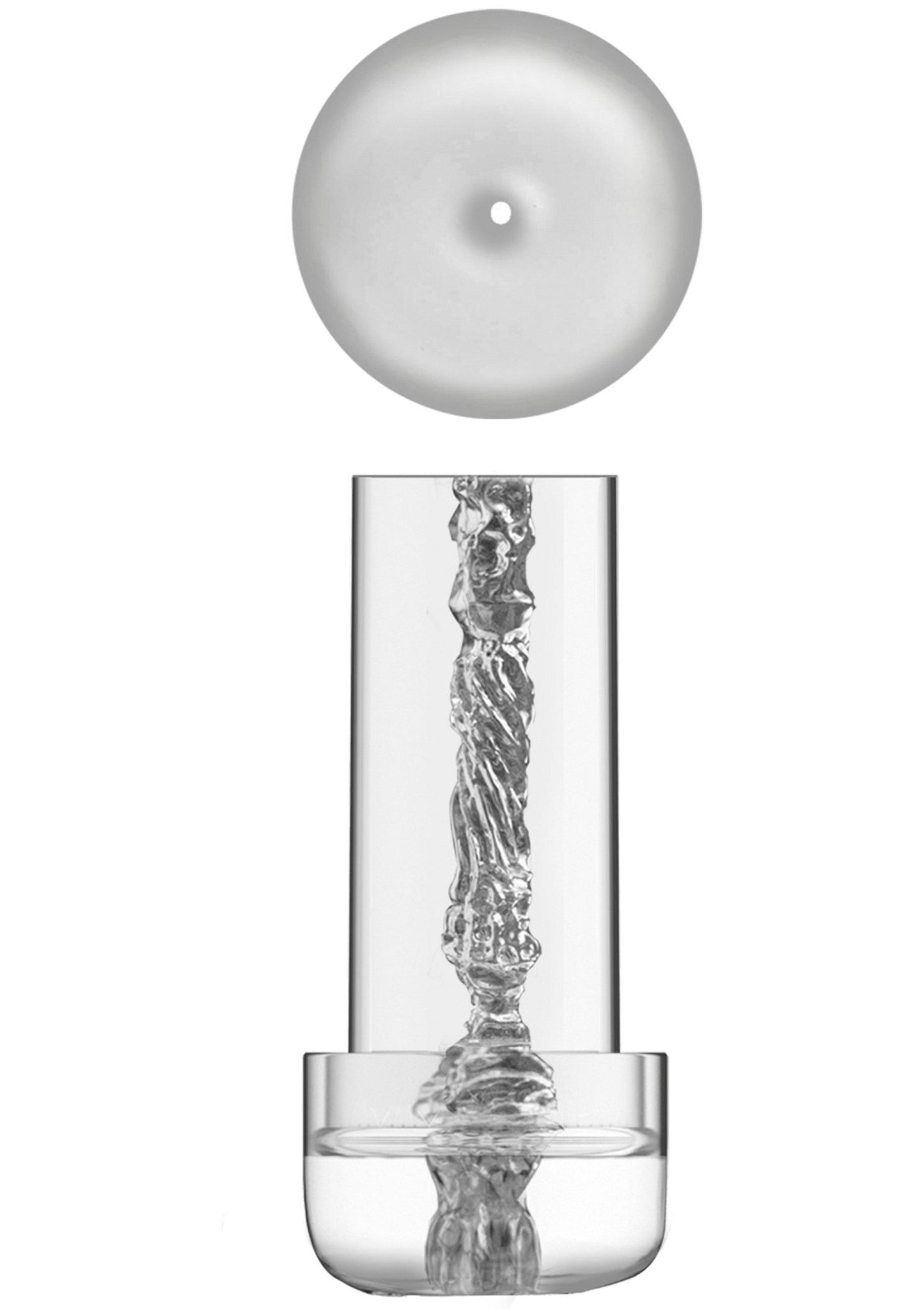 Magnifying Sleeve Penis Pump - Manual Pump with Sleeve - Black