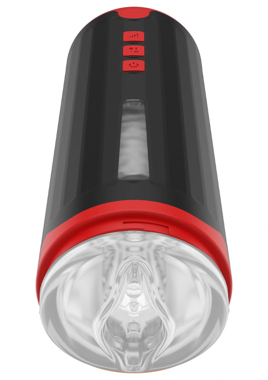 Milking Master Masturbator - Milking Stroker with Texture - Black