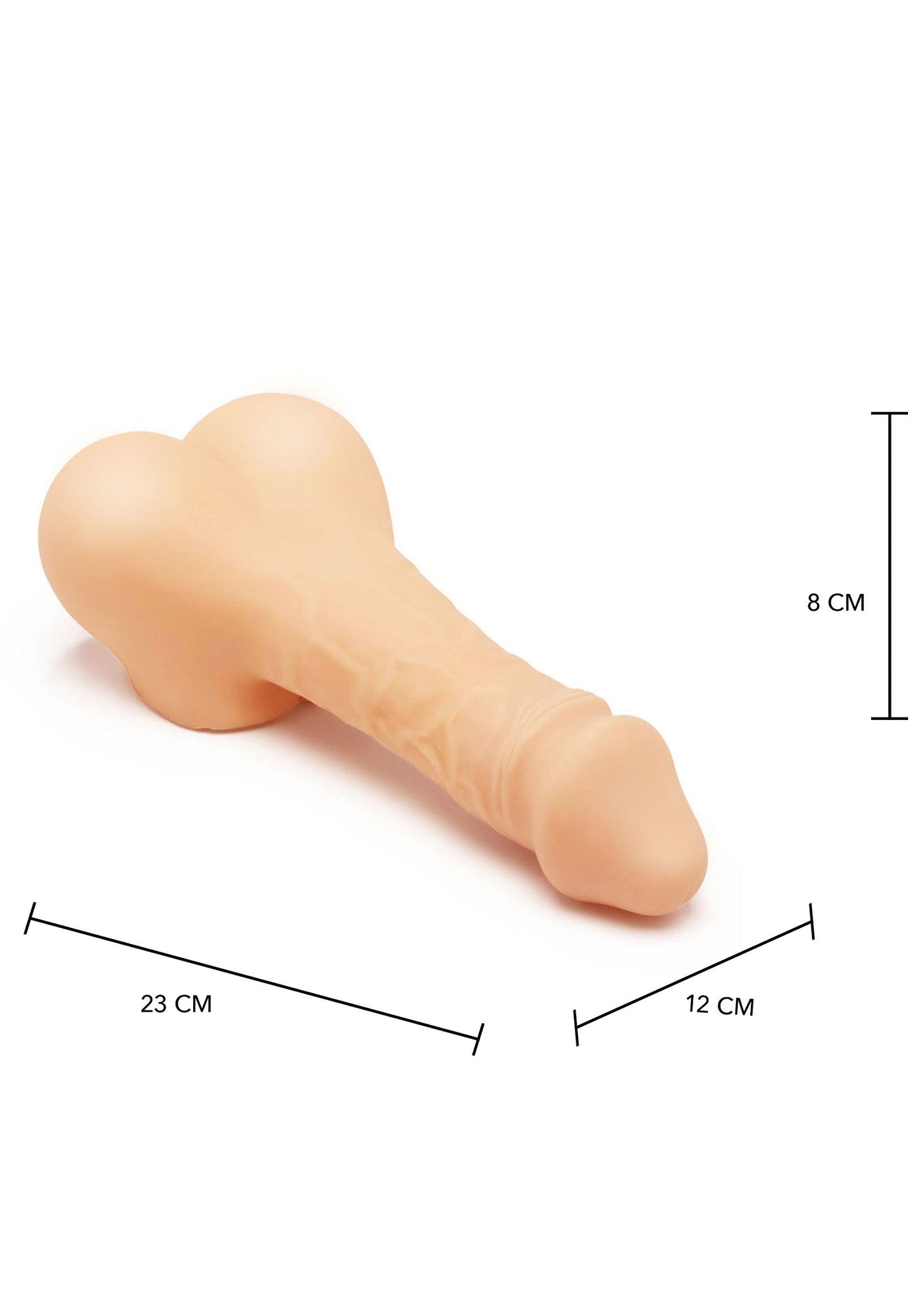 Big Dick Dipper - Large Realistic Dildo with Suction Cup - Skin