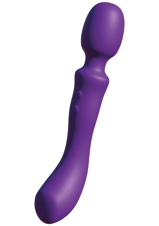 Dual-Sided Massaging Vibrating Wand - Purple