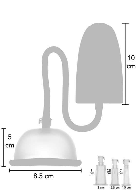 Vacuum Vagina & Clitoral Automatic Pump - Black