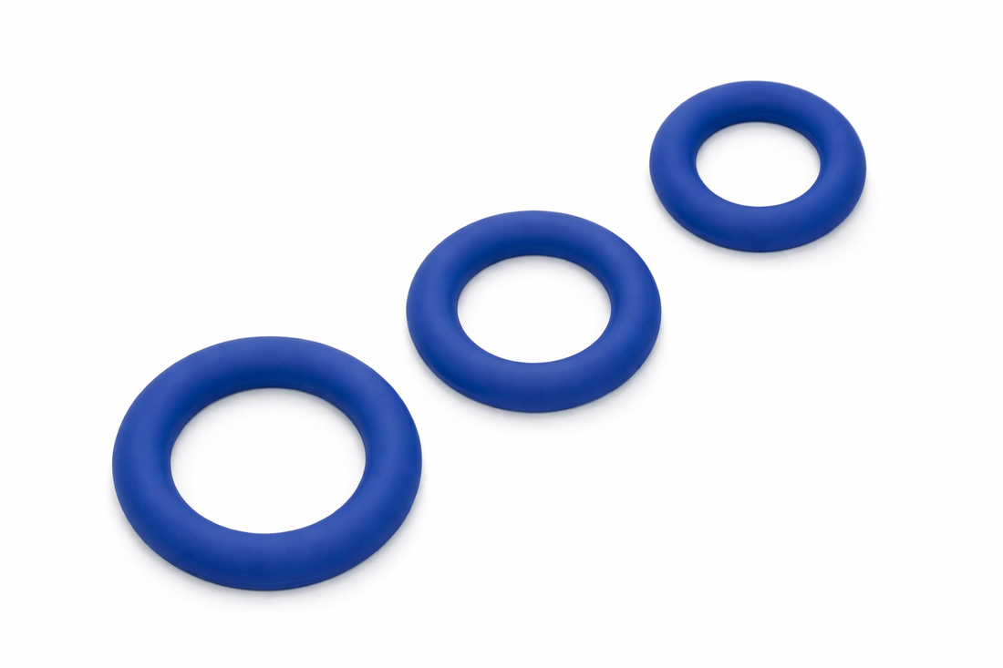 Set de inele pentru penis din silicon, ușor de utilizat pentru începători, cu dimensiuni gradate pentru confort, potrivire și o utilizare mai sigură la prima utilizare