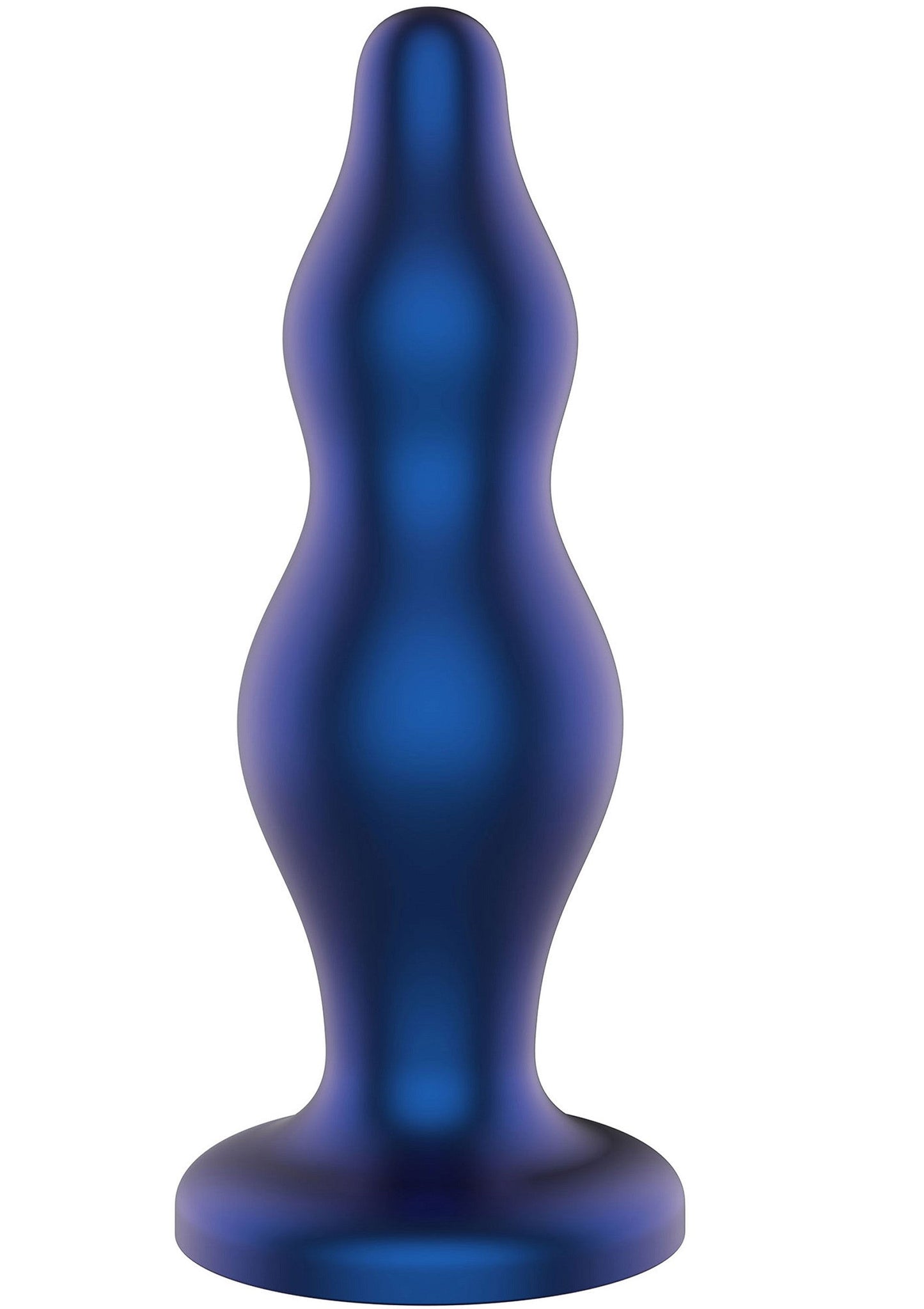 The Striker Butt Plug - Silicone Anal Plug with Flared Base - Blue
