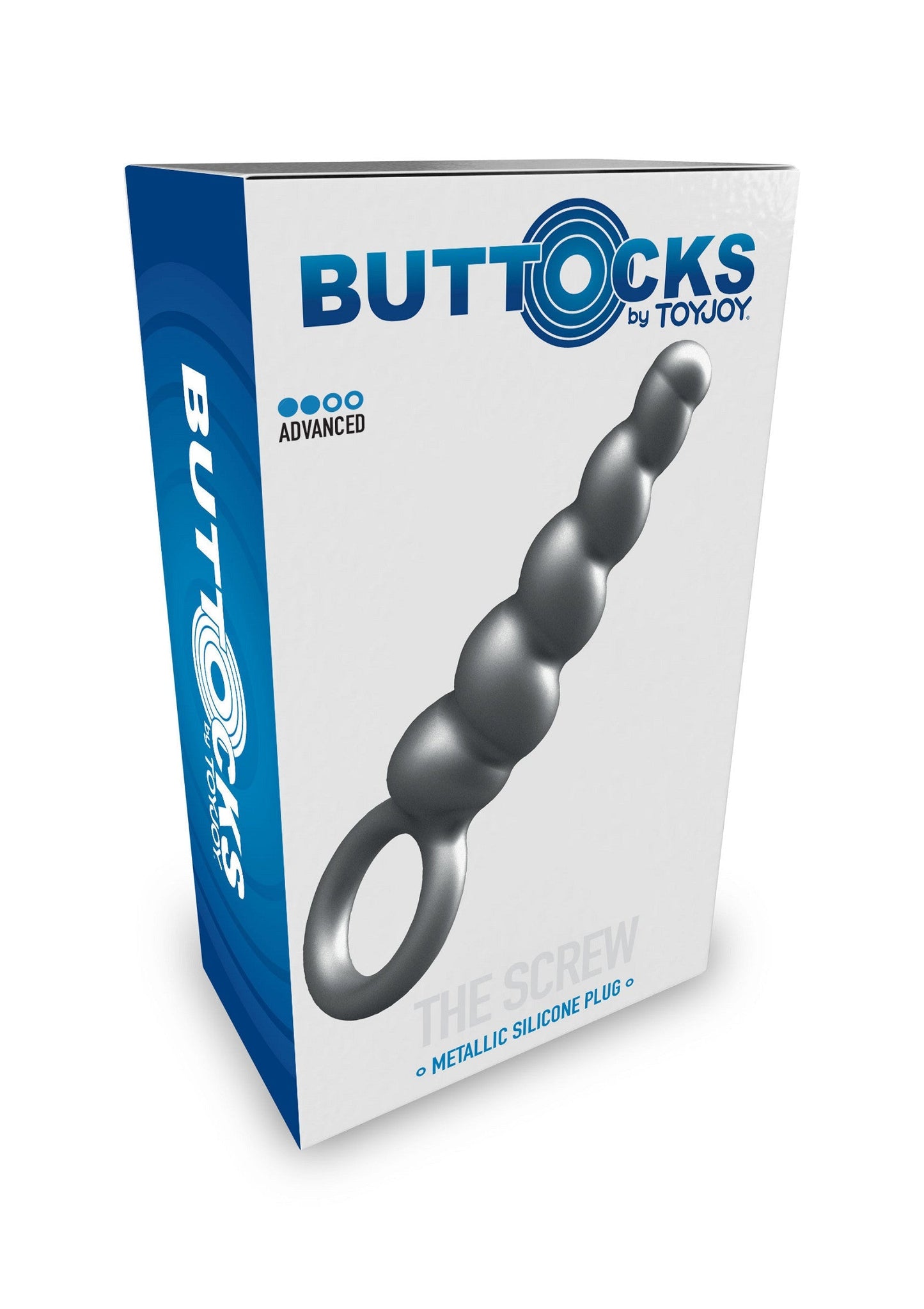 The Screw Plug - Silicone Anal Beads with Screw Design - Grey