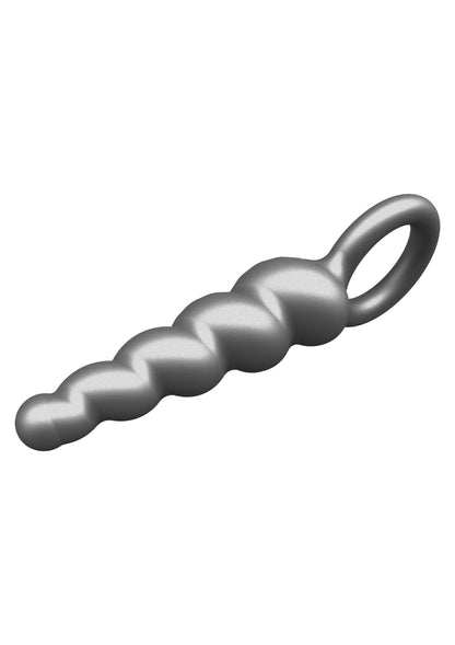 Mărgele anale spiralate – Design cu șurub din silicon, acoperire metalică
