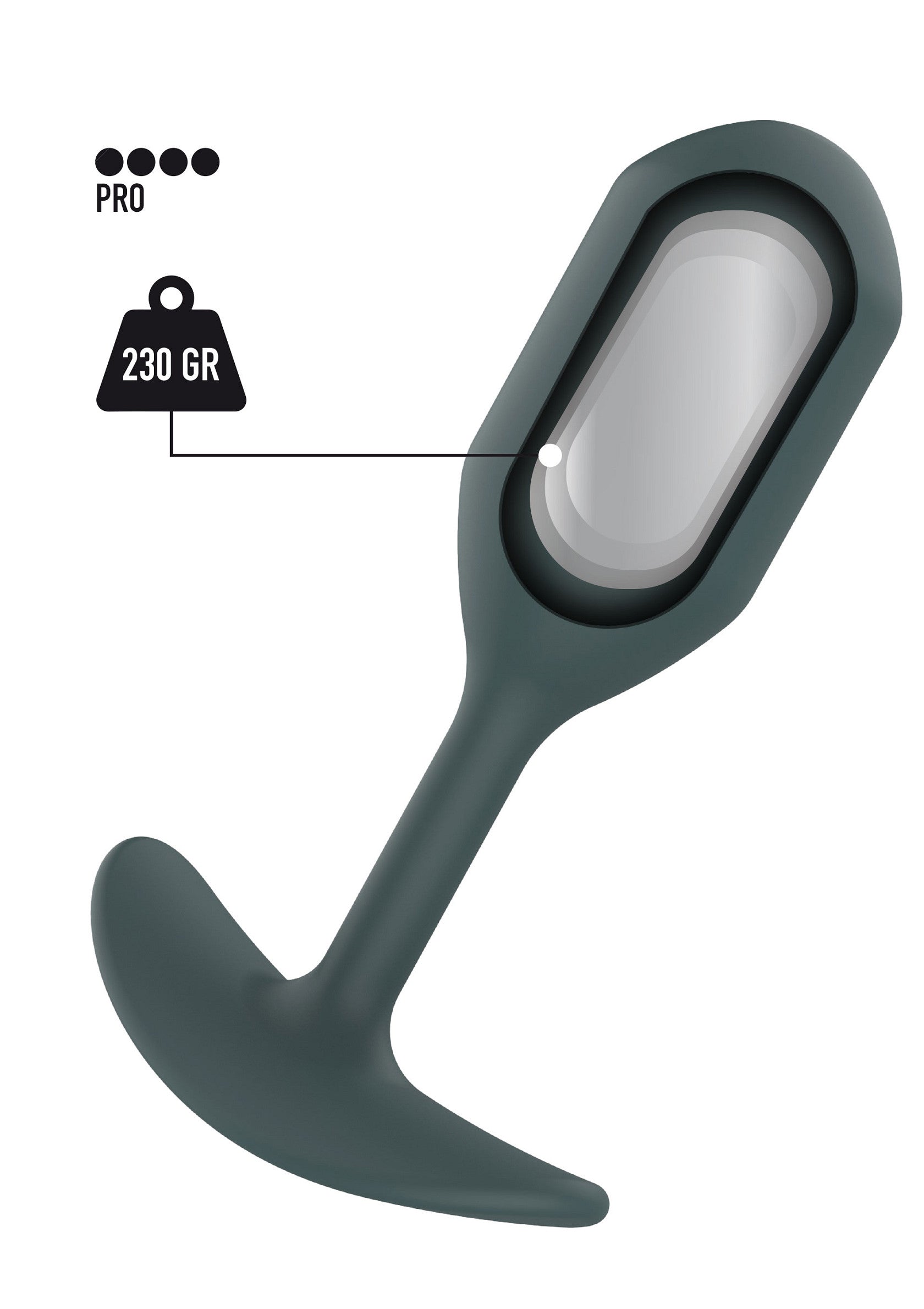 The Champ Weighted Plug - 13cm Silicone, 137g Weight - Grey