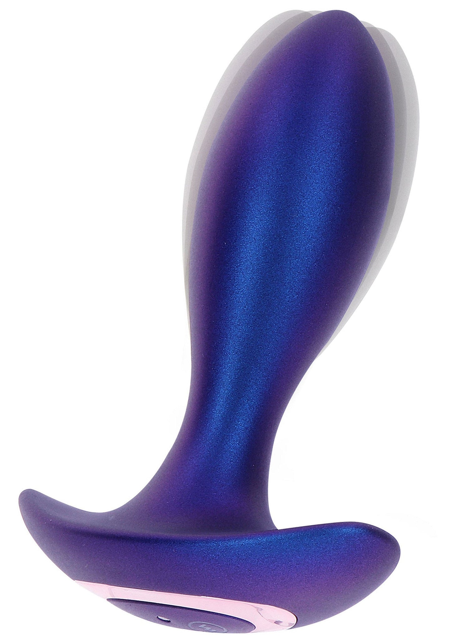 The Brave Vibrating Butt Plug - 7 Modes, Remote Control, Silicone - Blue