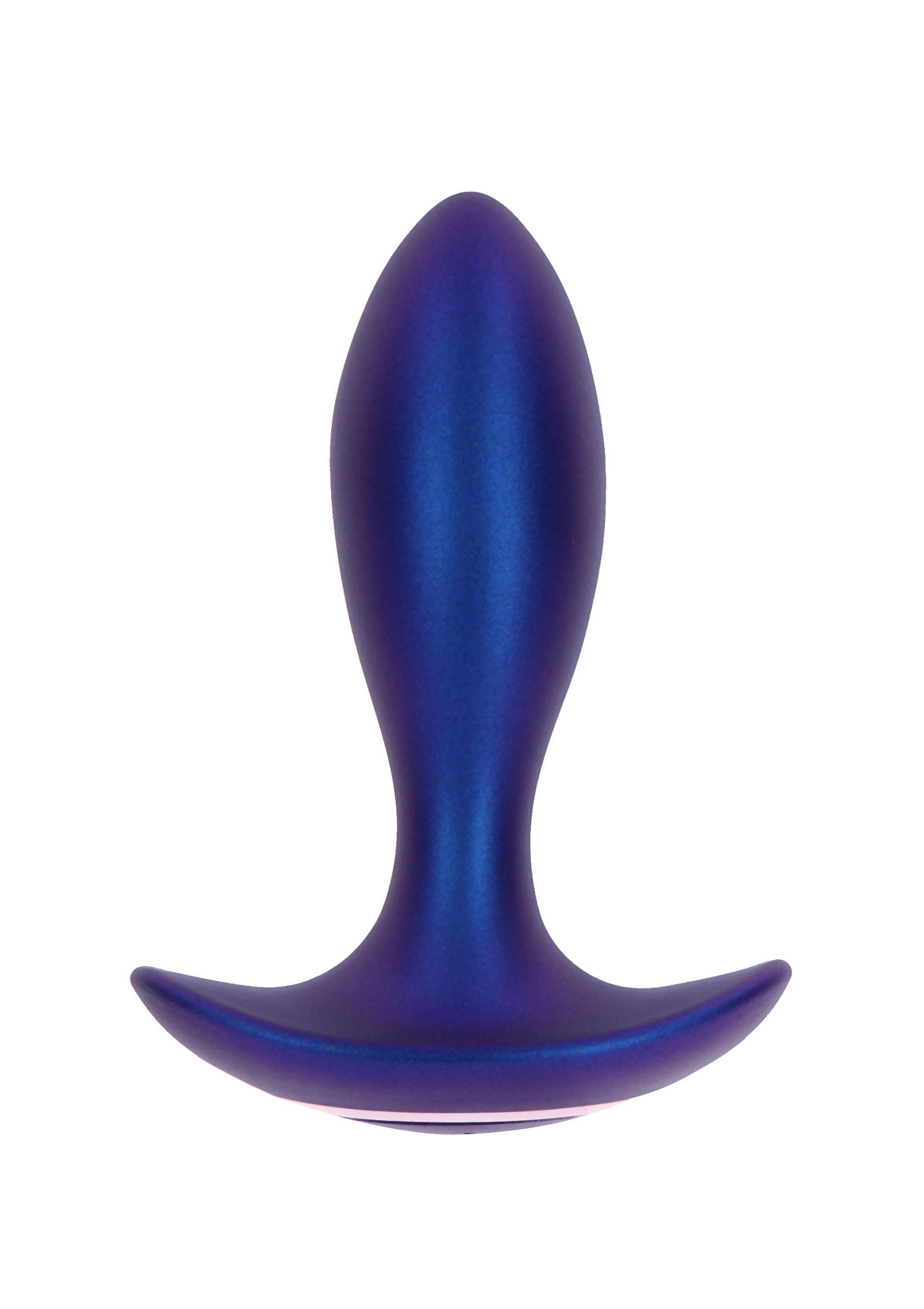 The Brave Vibrating Butt Plug - 7 Modes, Remote Control, Silicone - Blue