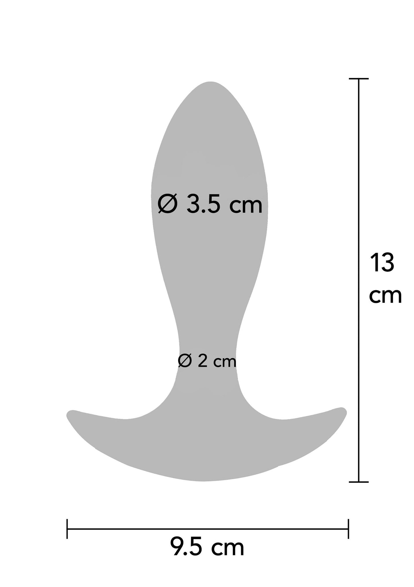 The Brave Vibrating Butt Plug - 7 Modes, Remote Control, Silicone - Blue