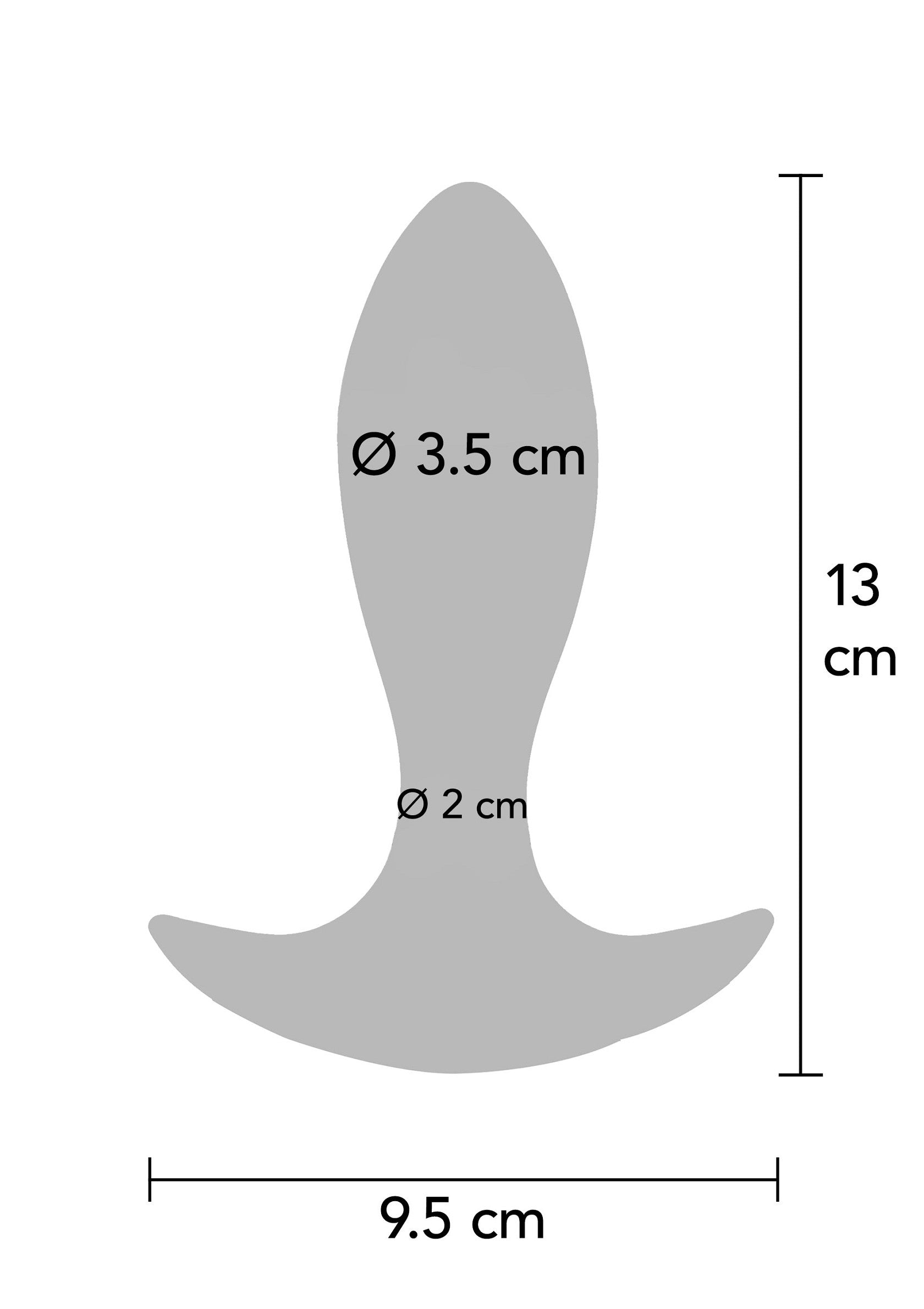 The Brave Vibrating Butt Plug - 7 Modes, Remote Control, Silicone - Blue