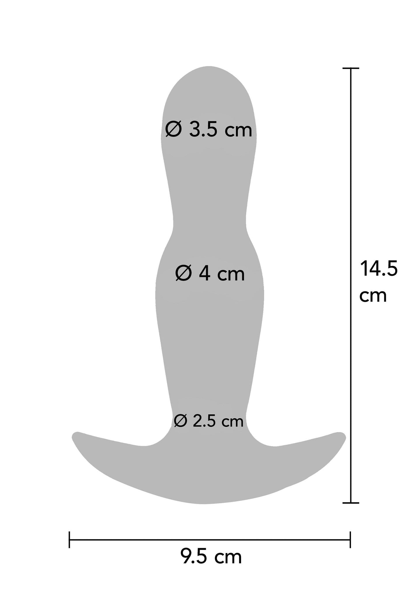 The Stout Inflatable Vibrating Butt Plug - 7 Modes, Remote - Blue