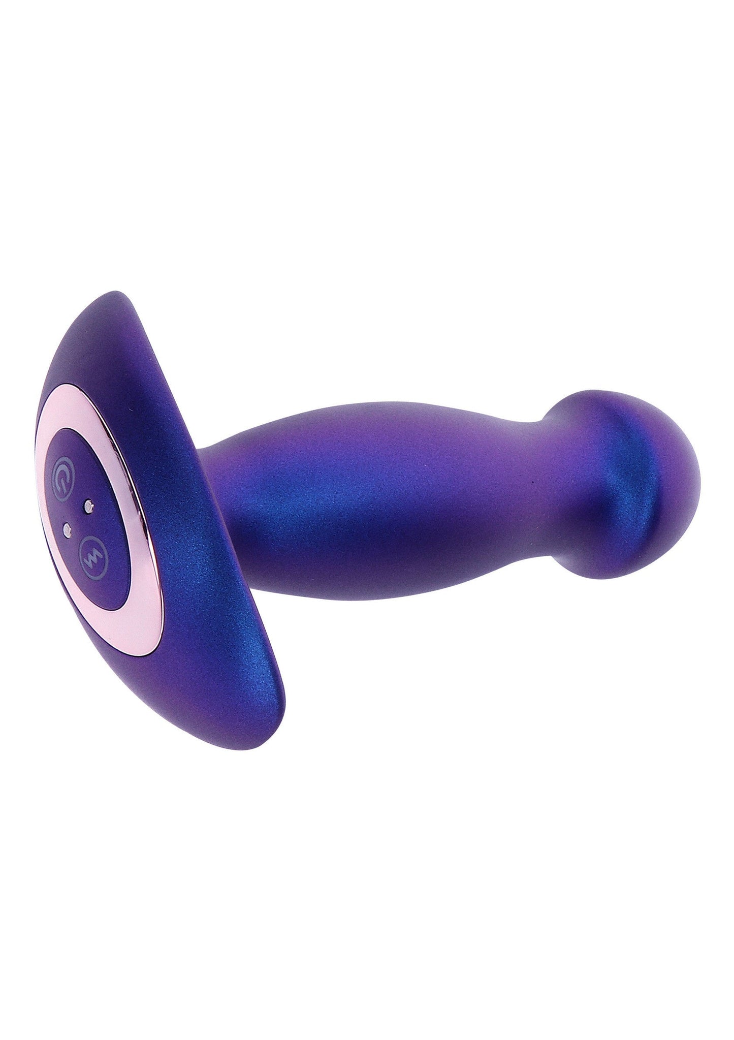 The Wild Magnetic Pulse Vibrating Butt Plug - 7 Modes, Remote - Blue