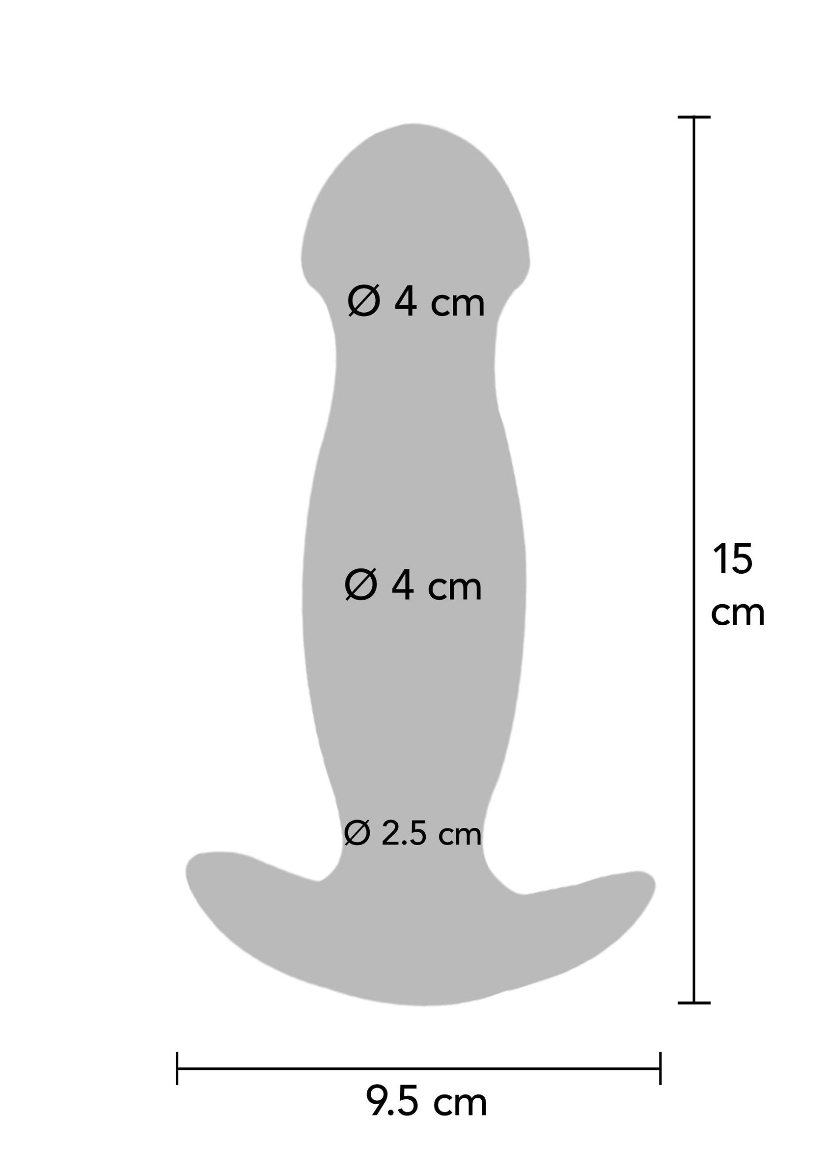 The Wild Magnetic Pulse Vibrating Butt Plug - 7 Modes, Remote - Blue