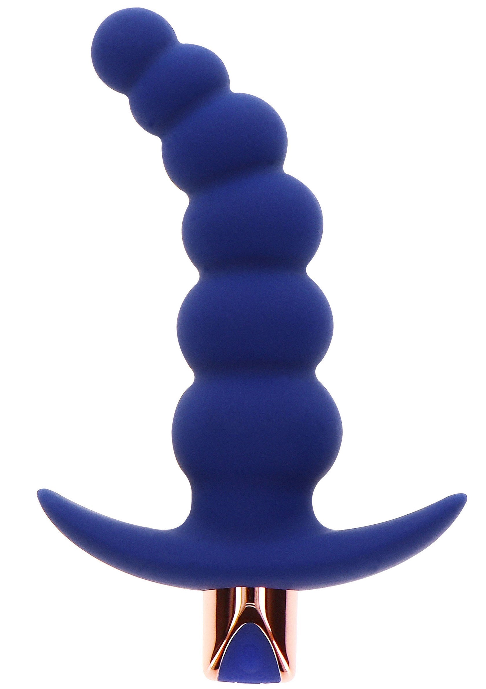 The Spunky Vibrating Butt Plug - 6 Modes, 4 Speeds, Remote - Blue