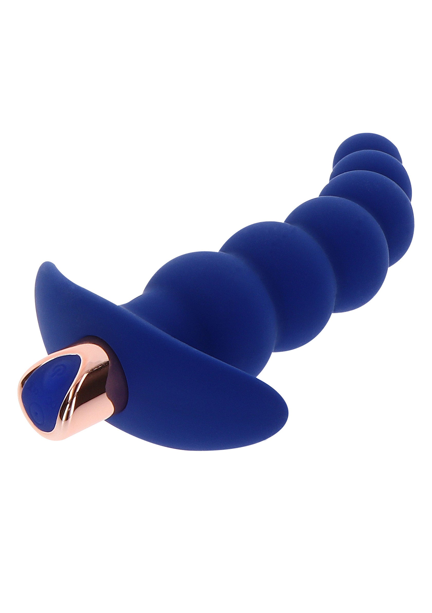 The Spunky Vibrating Butt Plug - 6 Modes, 4 Speeds, Remote - Blue