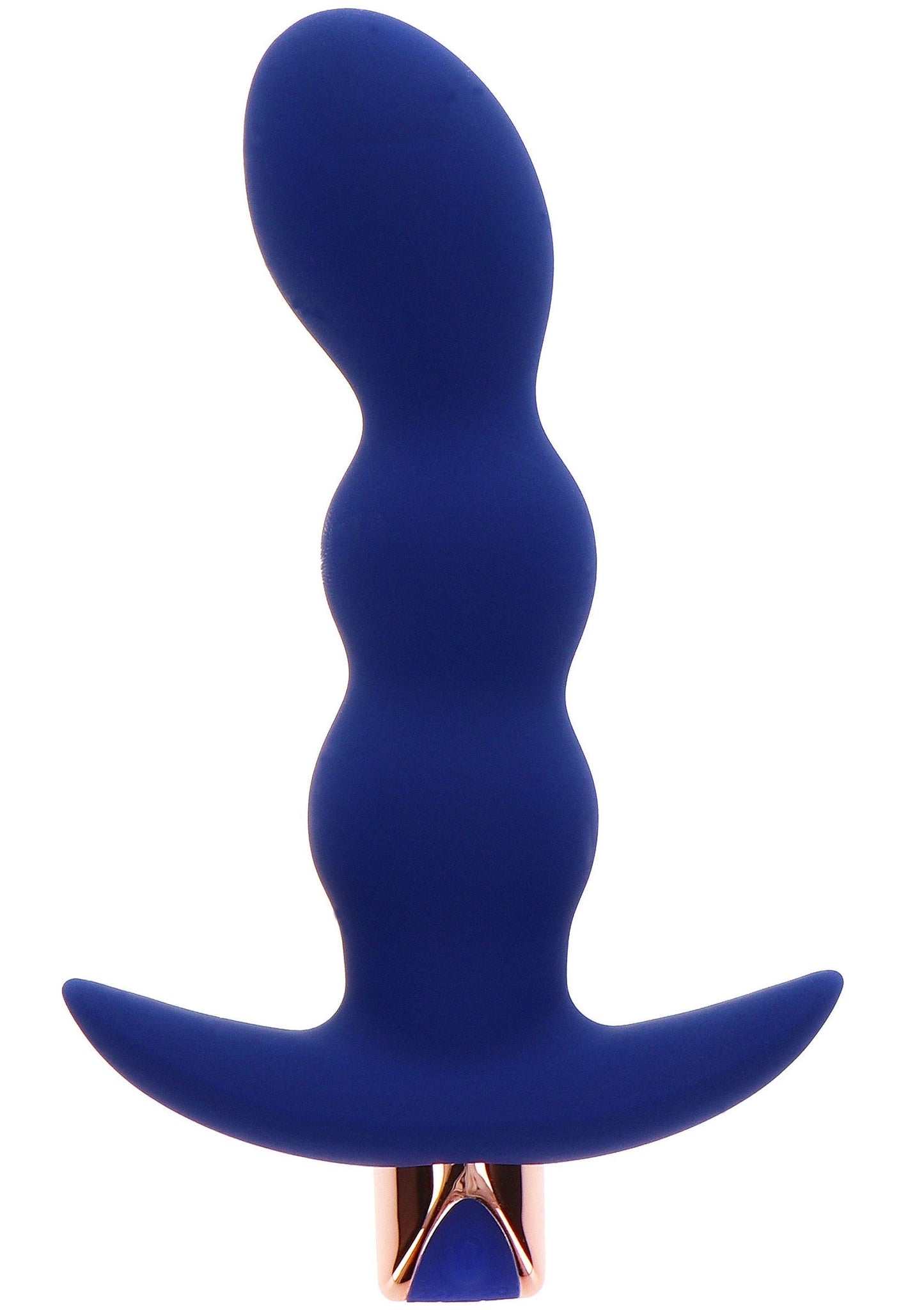 The Risque Vibrating Butt Plug - 6 Modes, 4 Speeds, Remote - Blue