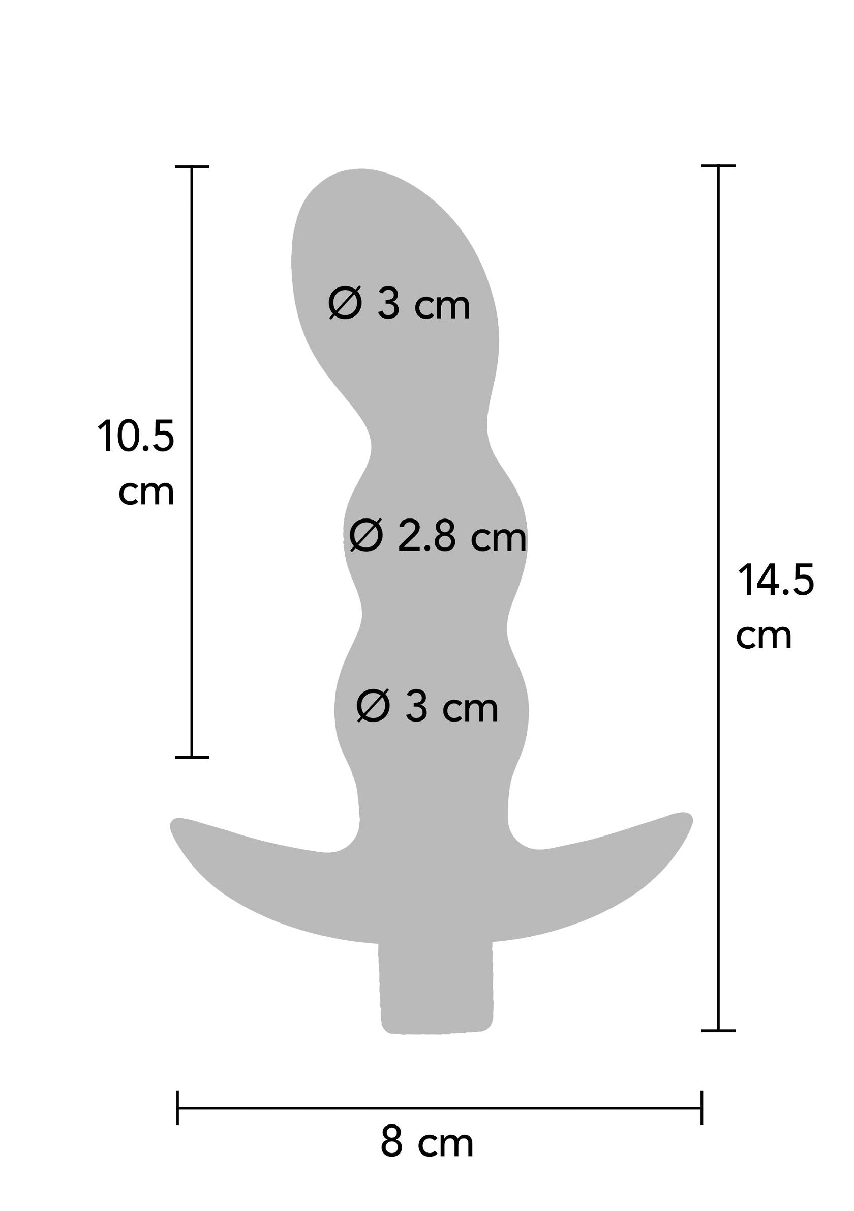 The Risque Vibrating Butt Plug - 6 Modes, 4 Speeds, Remote - Blue