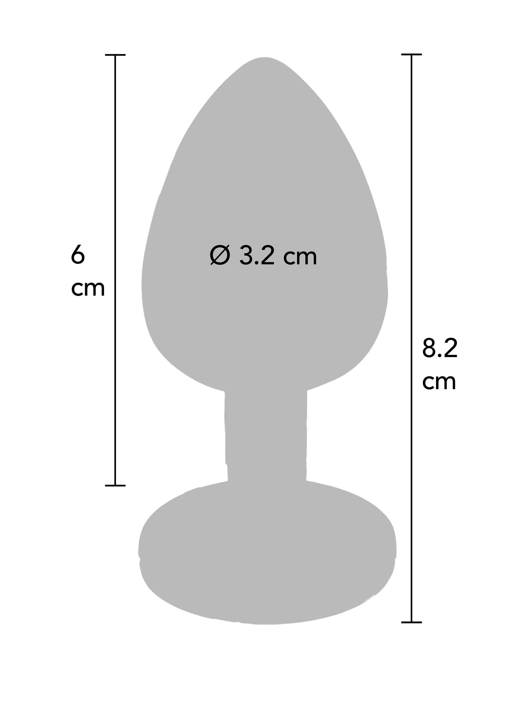 Twilight Booty Jewel Medium - Aluminium Butt Plug with Rainbow Jewel - Multicolor