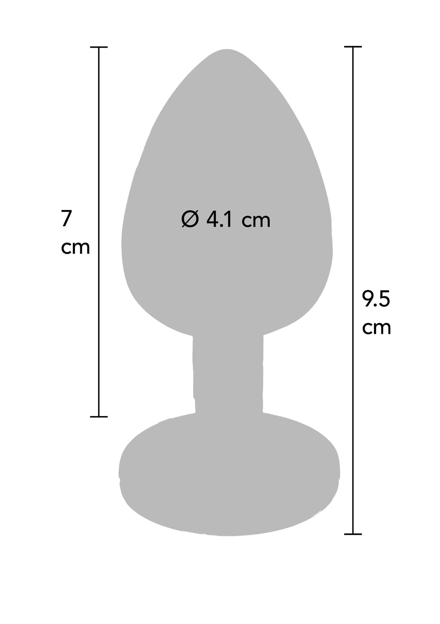 Twilight Booty Jewel Large - Aluminium Butt Plug with Rainbow Jewel - Multicolor