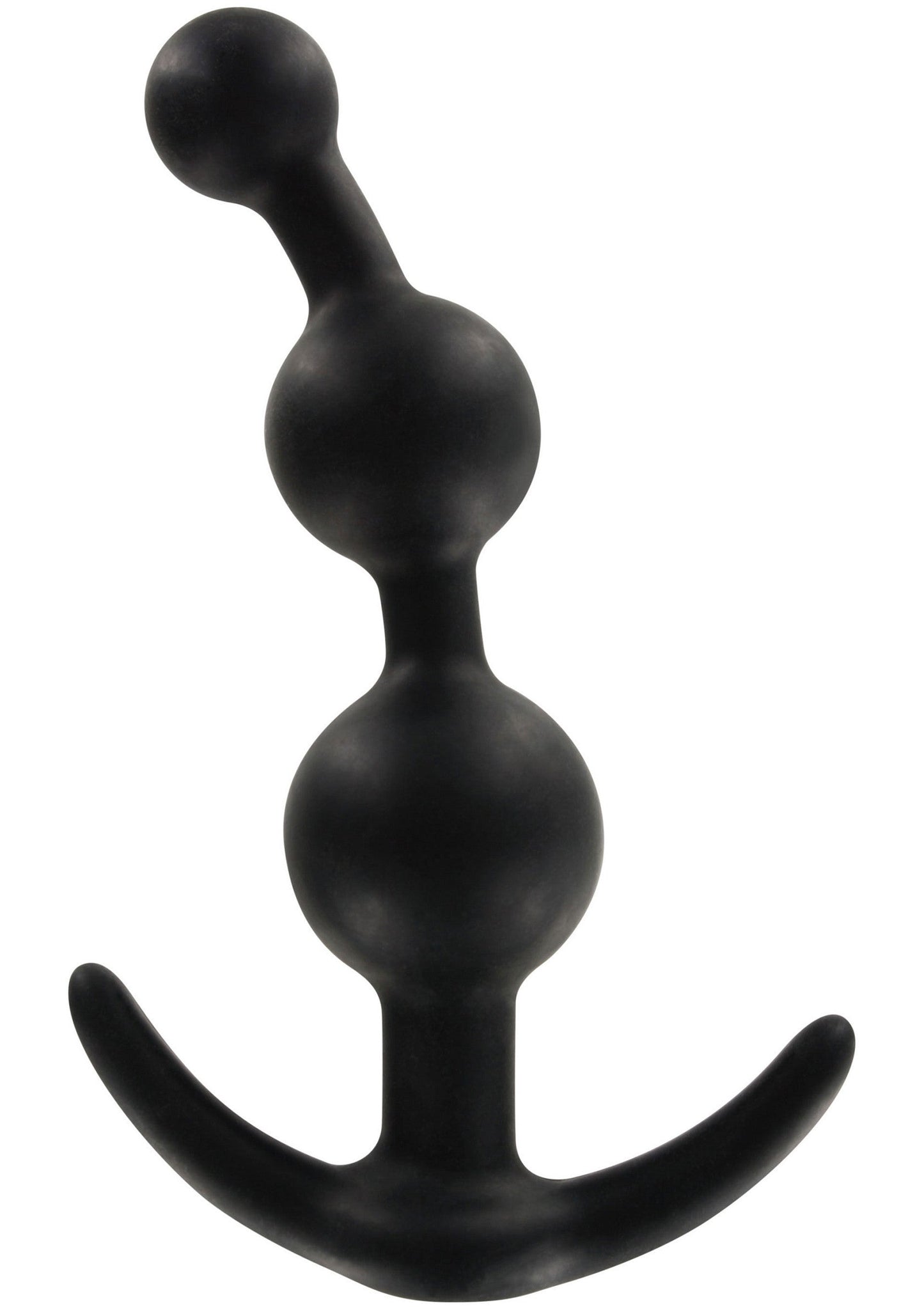 Sweet Sensation Beaded Plug - 3 Progressive Anal Beads, Silicone - Black