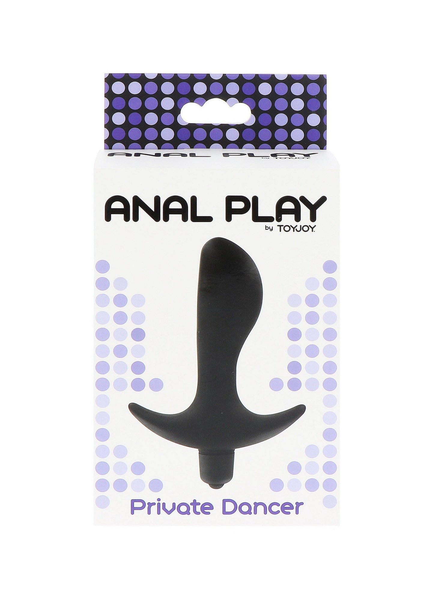 Private Dancer - Vibrating Butt Plug with Button Control, Silicone - Black