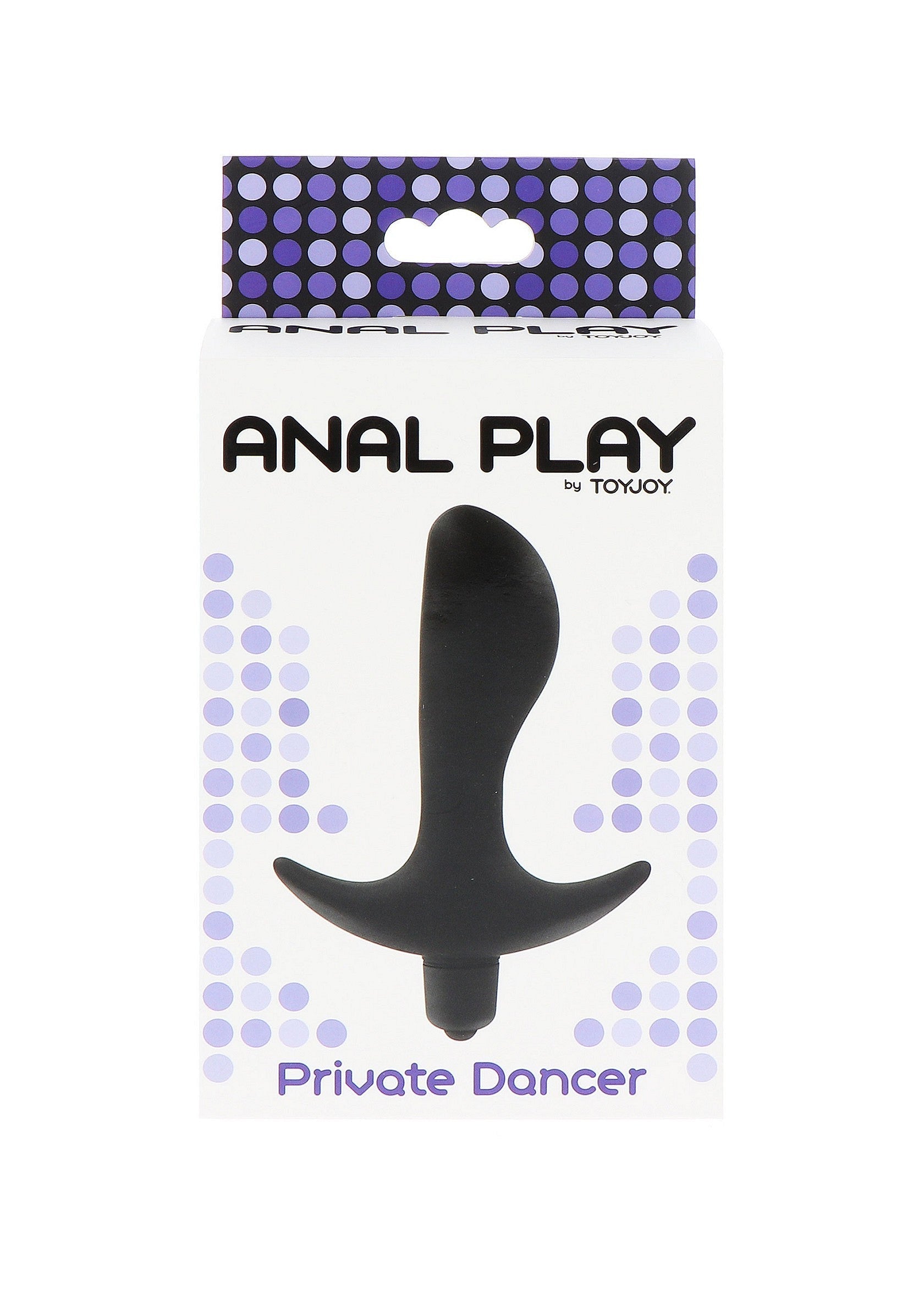 Private Dancer - Vibrating Butt Plug with Button Control, Silicone - Black