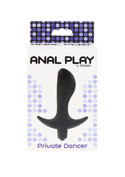 Dop anal vibrant impermeabil – silicon moale cu buton de control