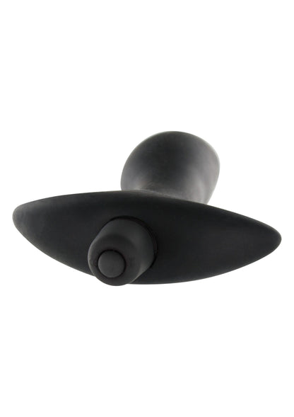 Dop anal vibrant impermeabil – silicon moale cu buton de control