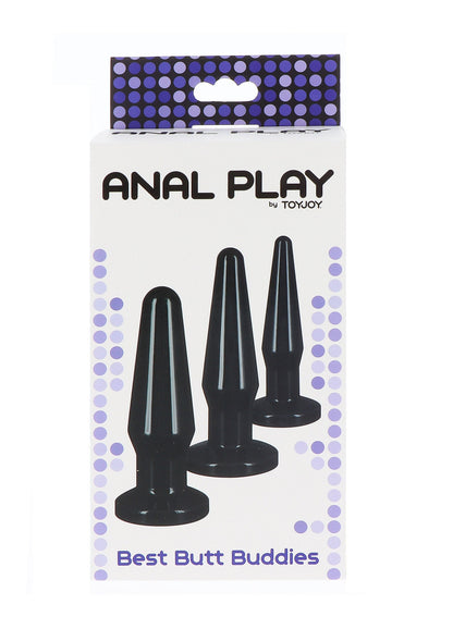 Set de antrenament cu dop anal, 3 piese – PVC mic, mediu, mare