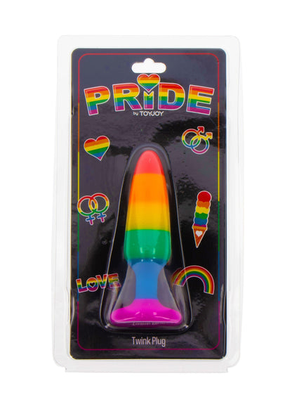 Dop anal Rainbow Pride Mediu – Silicon cu Ventuză