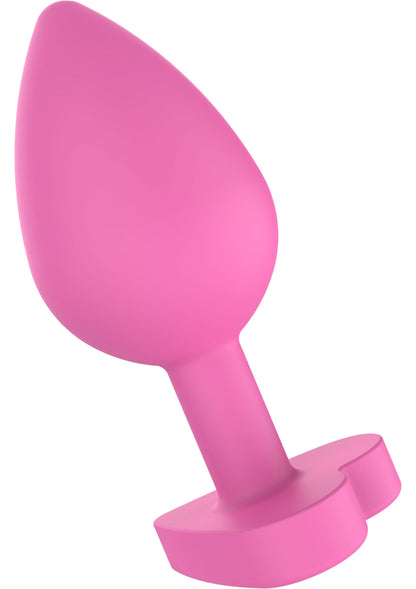 Plug anal cu mesaj jucăuș – Silicon în formă de inimă Let's F*ck