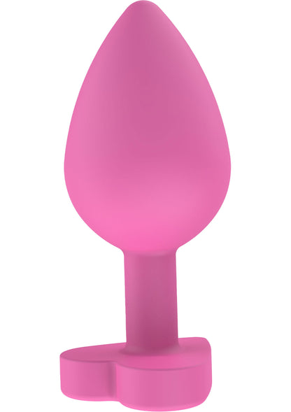 Plug anal cu mesaj jucăuș – Silicon în formă de inimă Let's F*ck