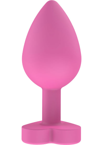Plug anal cu mesaj jucăuș – Silicon în formă de inimă Let's F*ck