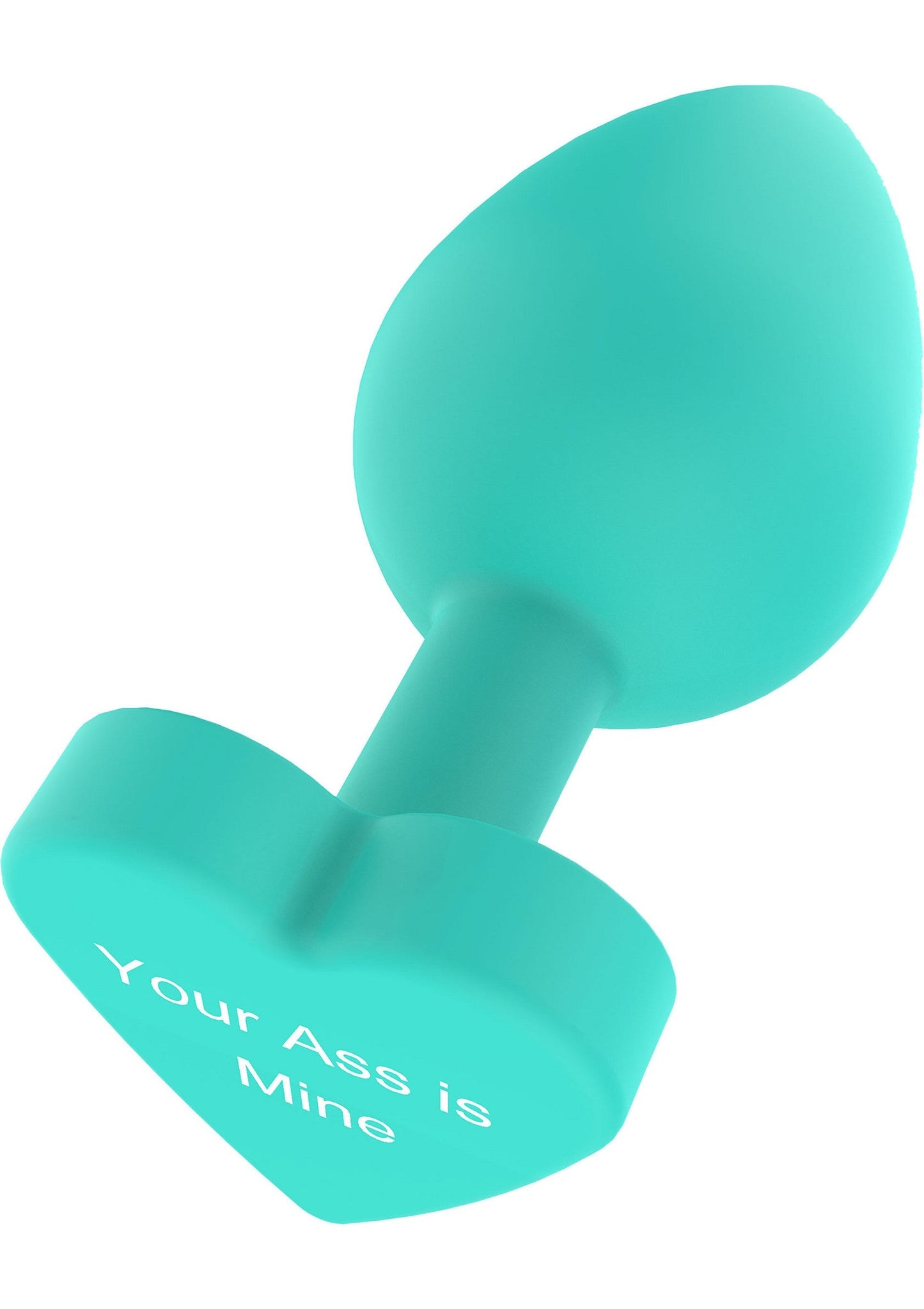 Buttplug Your Ass Is Mine - Playful Message Butt Plug, Silicone - Green