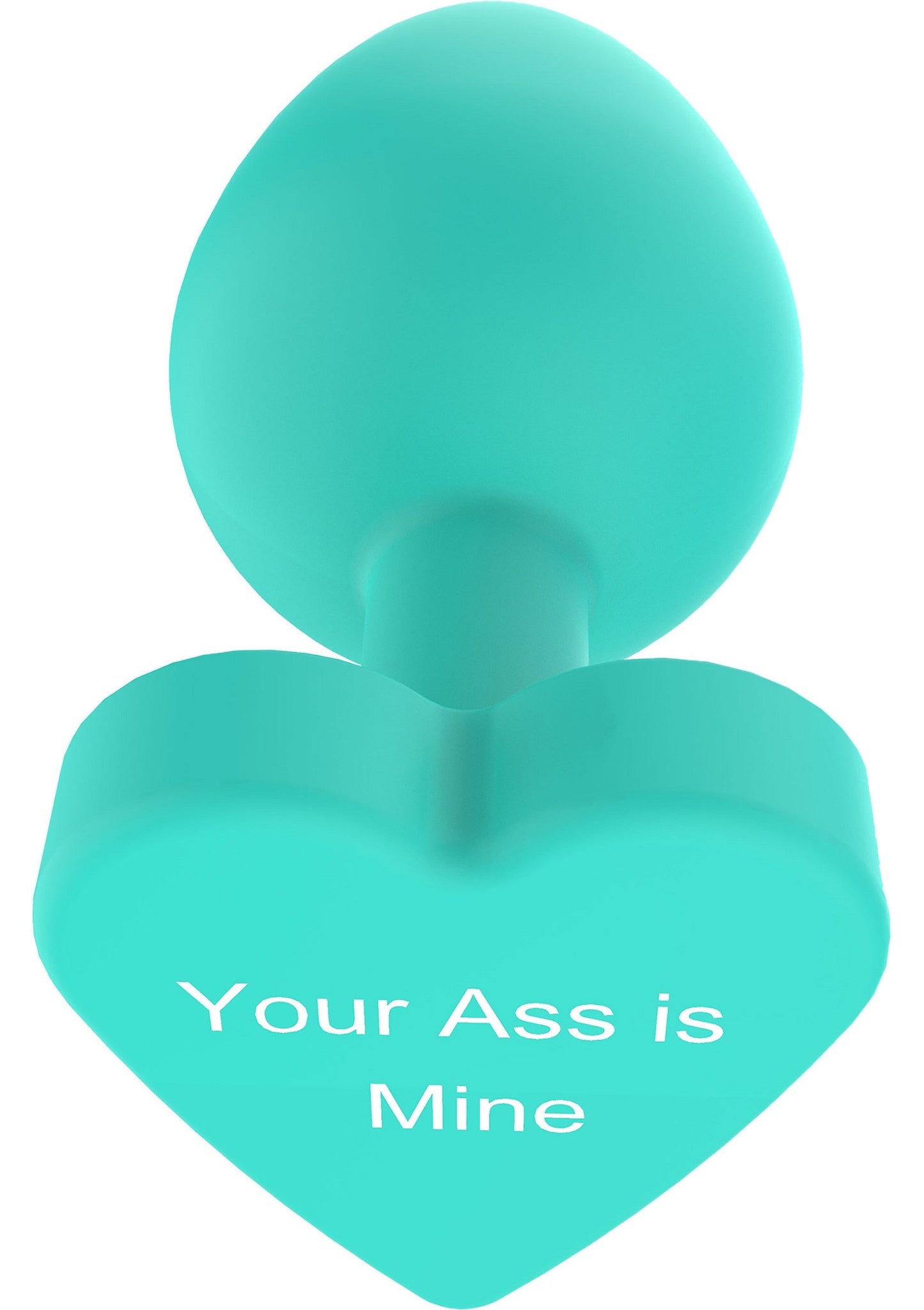Buttplug Your Ass Is Mine - Playful Message Butt Plug, Silicone - Green