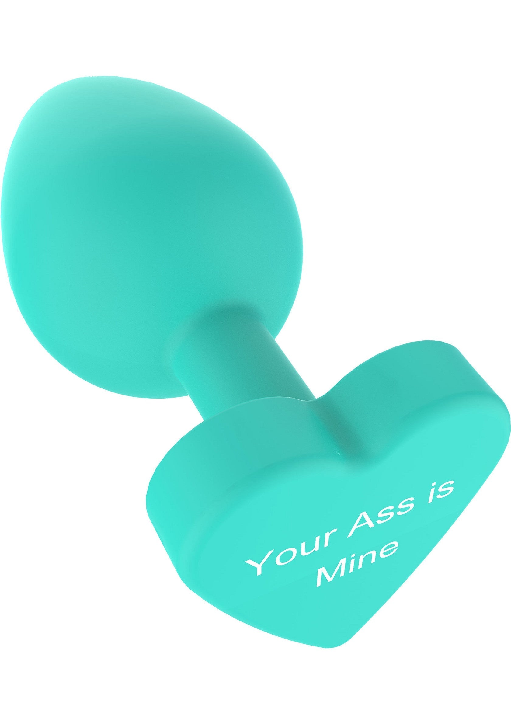 Buttplug Your Ass Is Mine - Playful Message Butt Plug, Silicone - Green