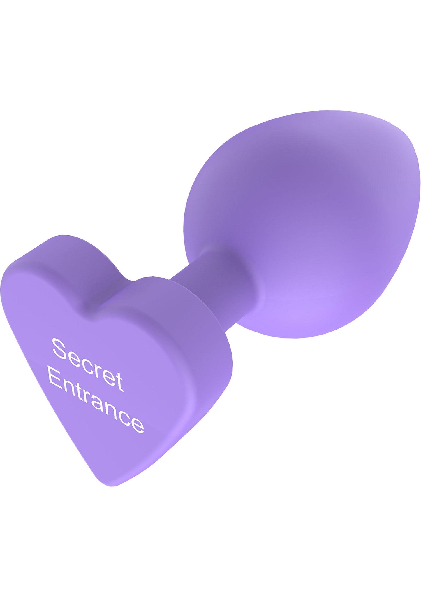 Buttplug Secret Entrance - Playful Message Butt Plug, Silicone - Purple