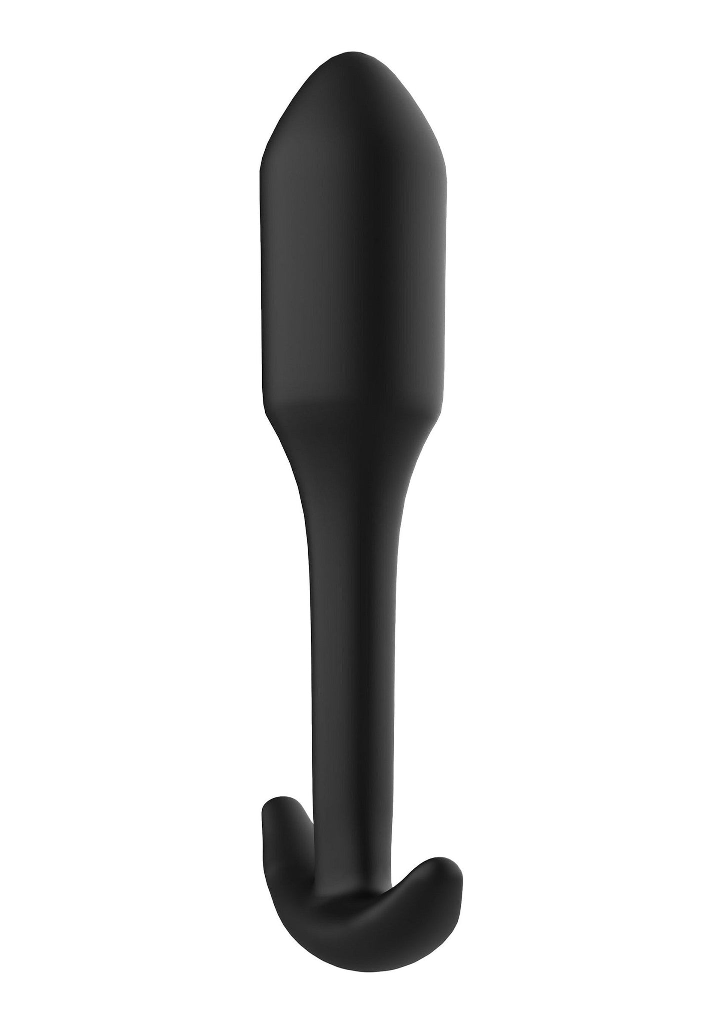 Smooth Anal Plug Medium - 10.9cm Silicone Butt Plug - Black