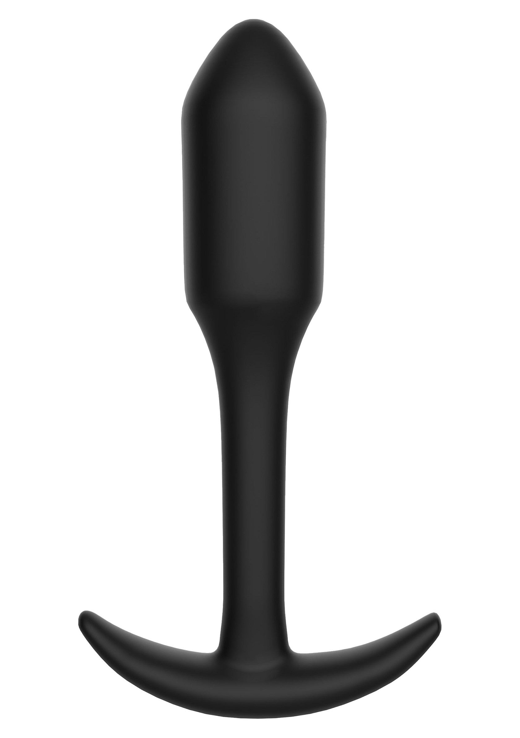 Smooth Anal Plug Large - 12.2cm Silicone Butt Plug - Black