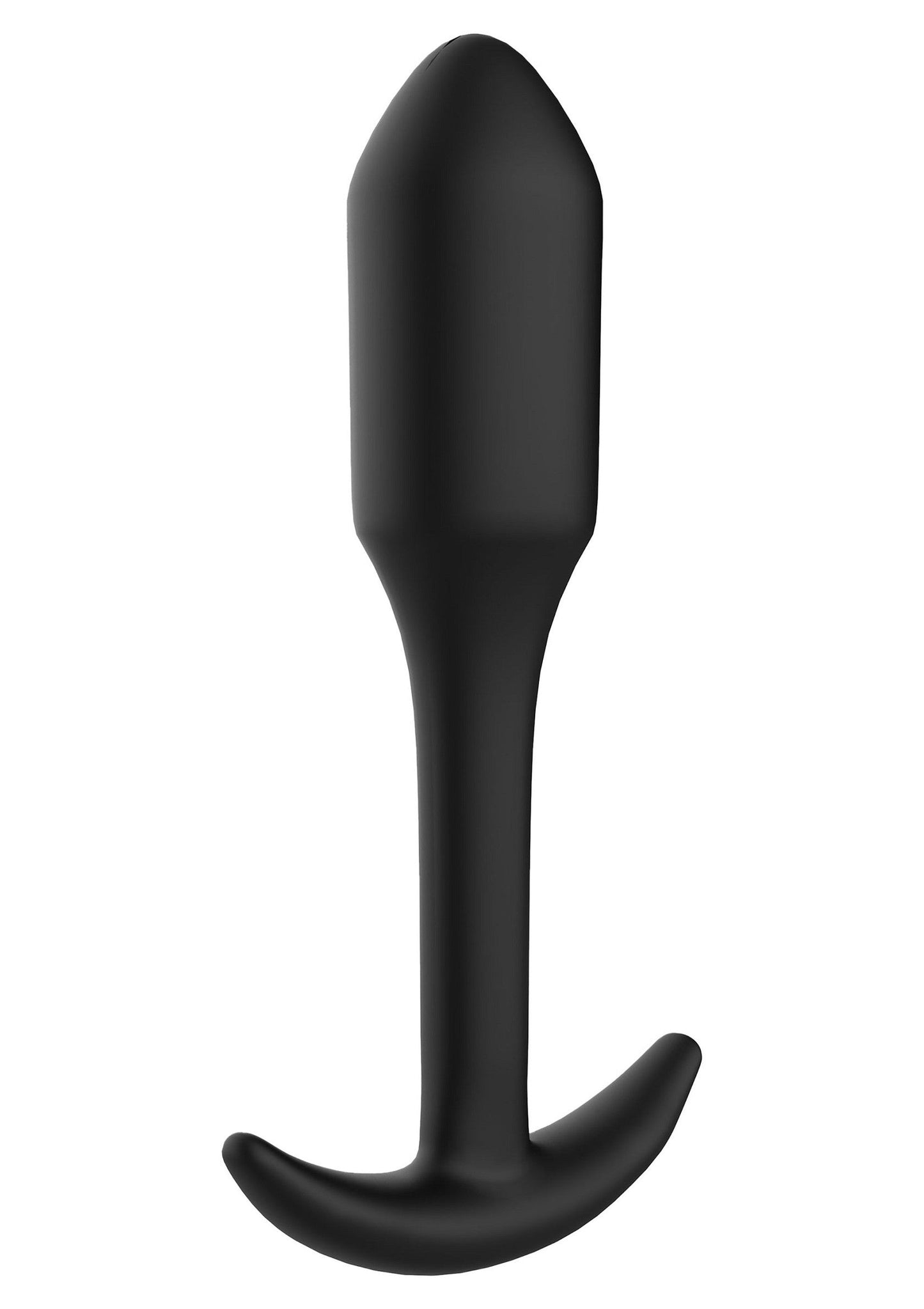 Smooth Anal Plug Large - 12.2cm Silicone Butt Plug - Black