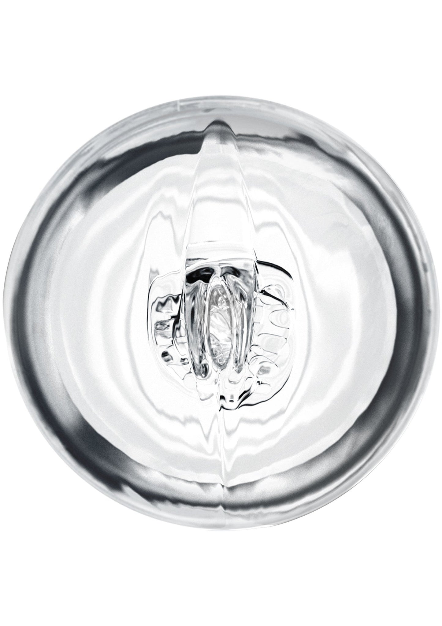 Clear Shot Double Masturbator - Dual-Sided with Hard Case - Clear