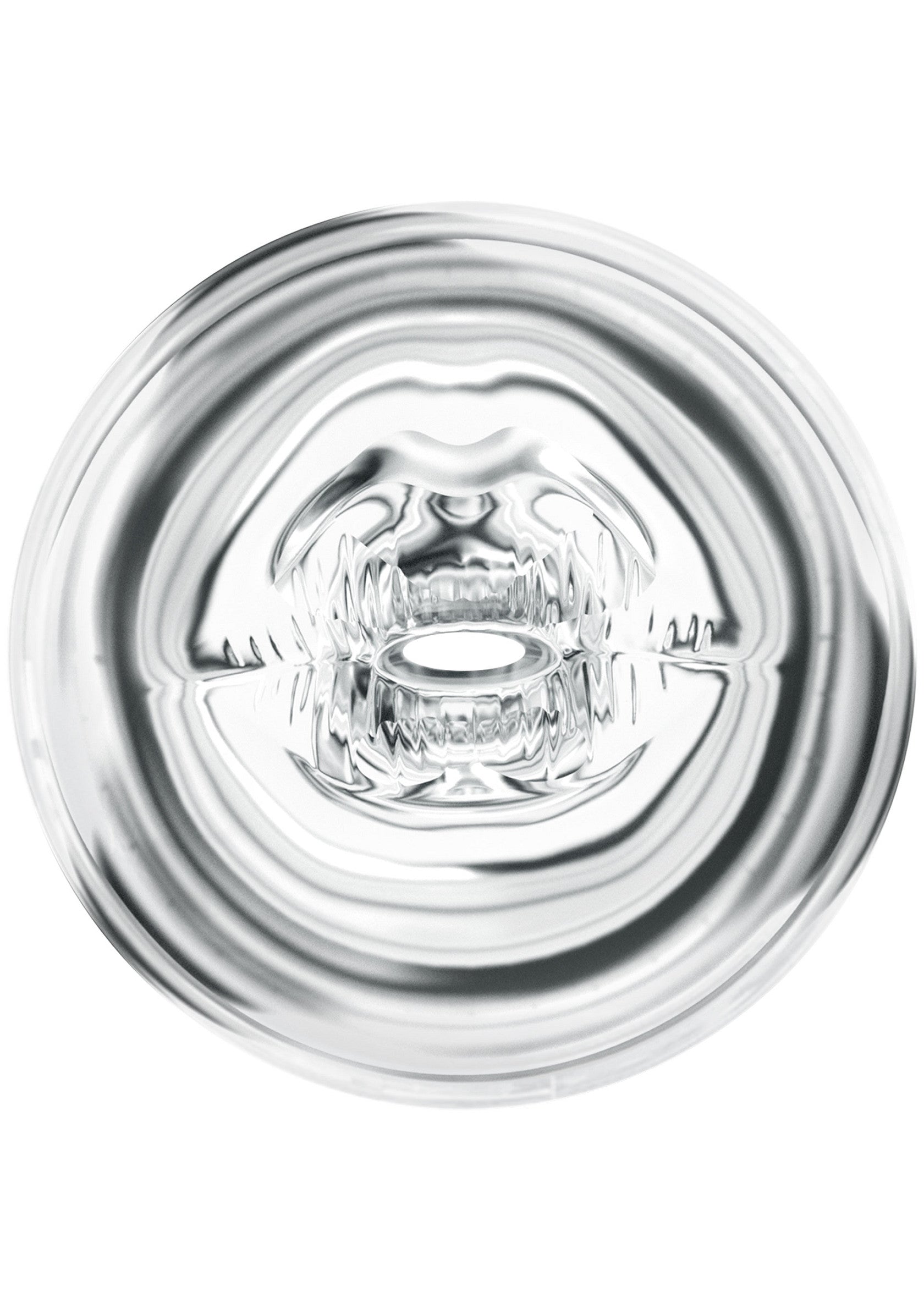 Clear Shot Double Masturbator - Dual-Sided with Hard Case - Clear